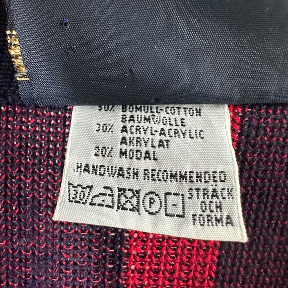 Vintage Kriss Sweden Knit Open Front Oversized Long Cardigan Sweater Size Medium - Picture 8 of 8